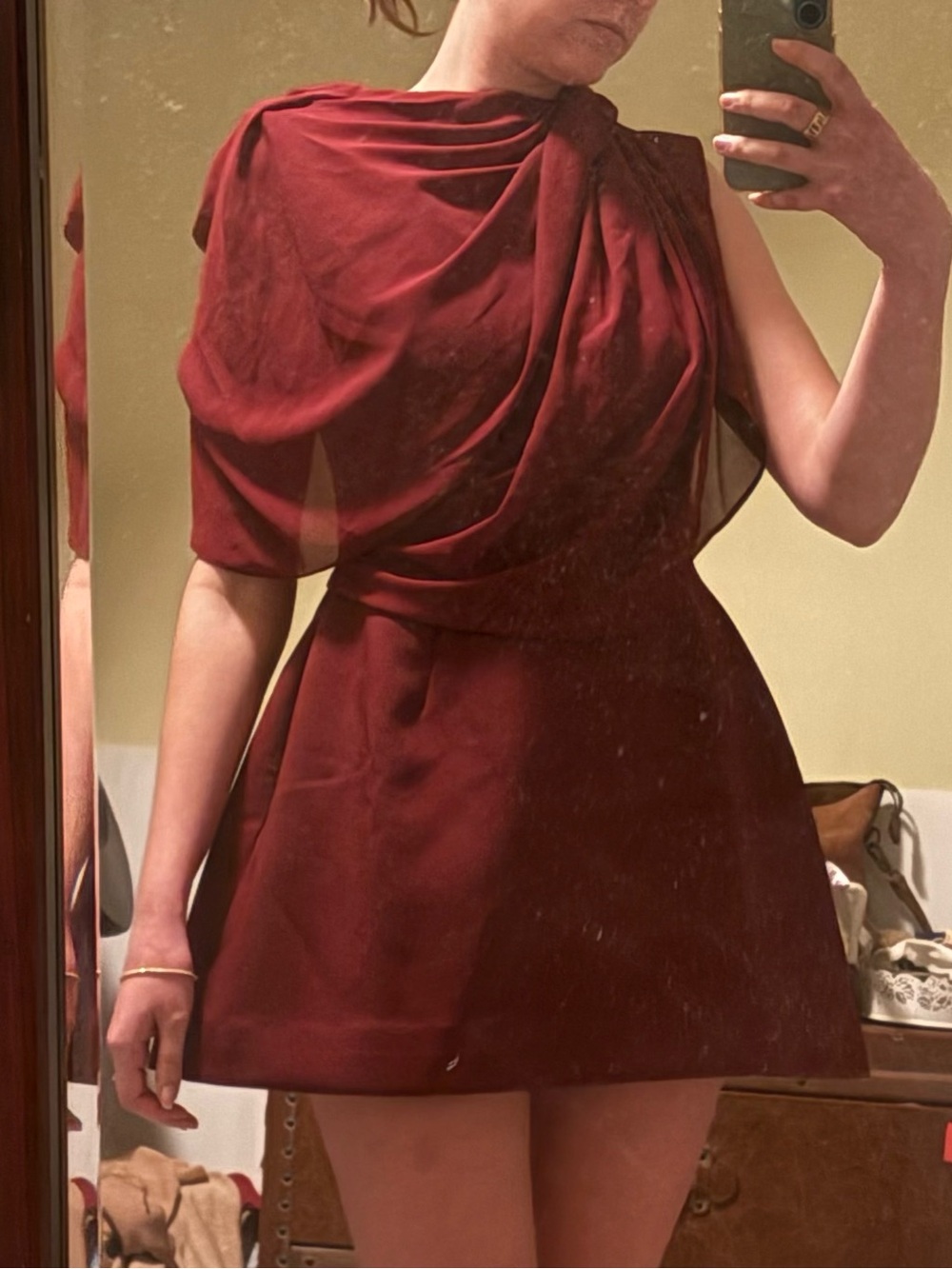 Odd Muse Gathered Mini Dress